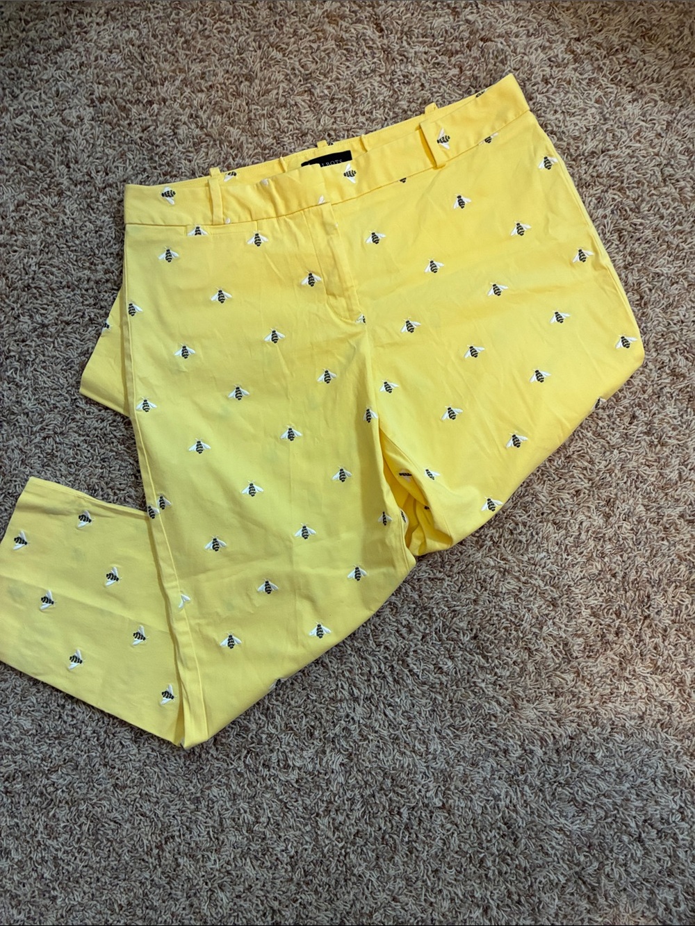 Talbots Yellow Bee-Accent Pants